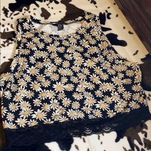 Daisy forever 21 crop top